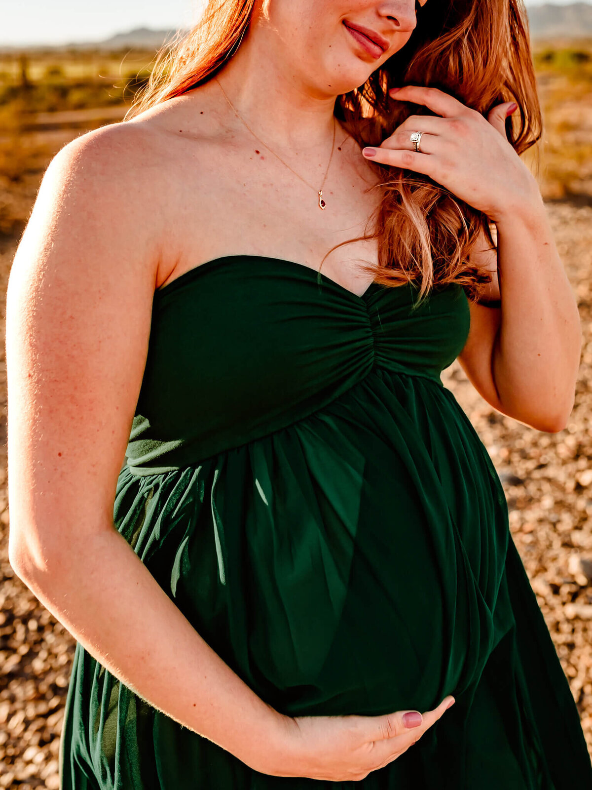 Maternity bump photographed by Arizona photographer, Amber Herrera