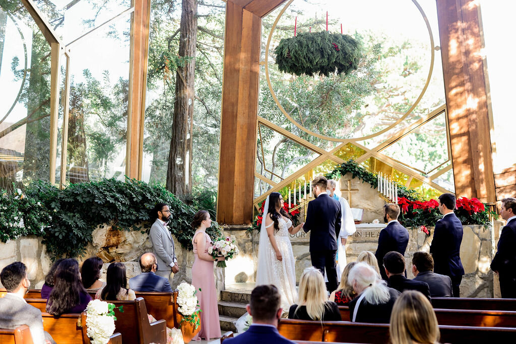 ceremony-wayfarer-chapel-wedding-california-sarah-block-photography-2