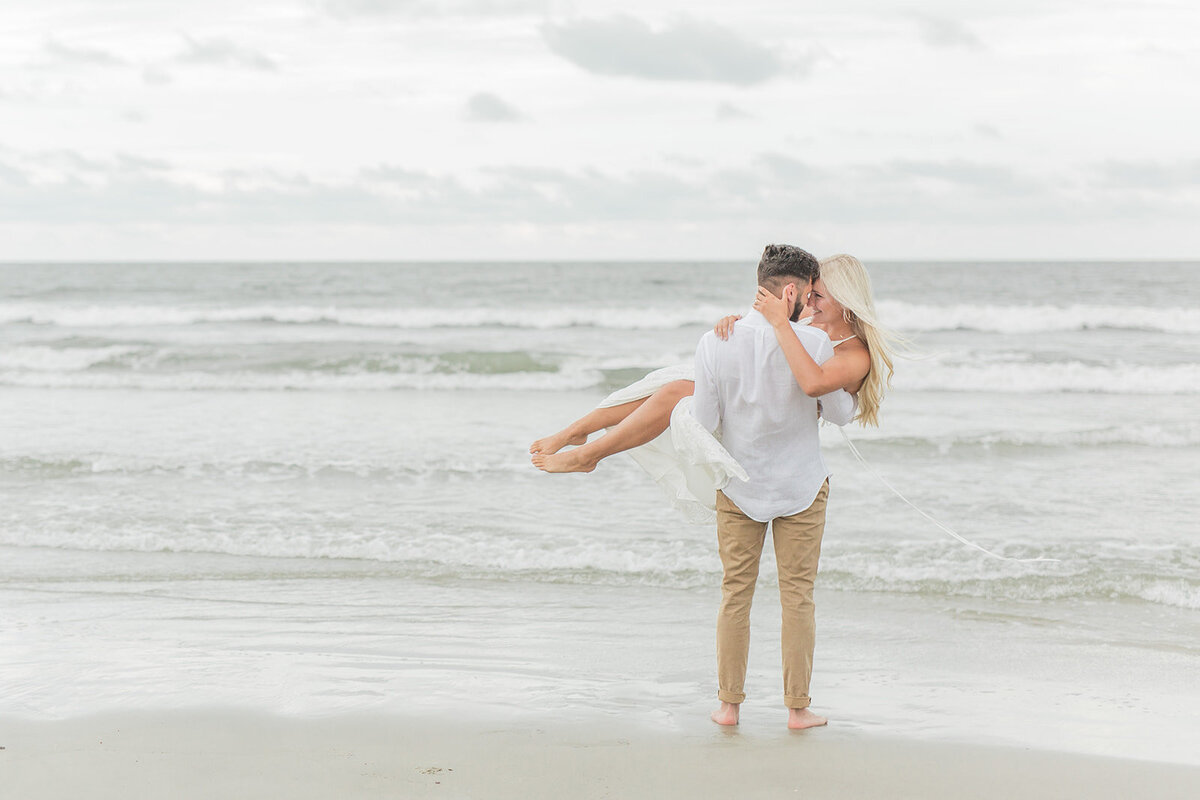Kiawah Island Beach Engagement Session with Laura and Rachel Photography
