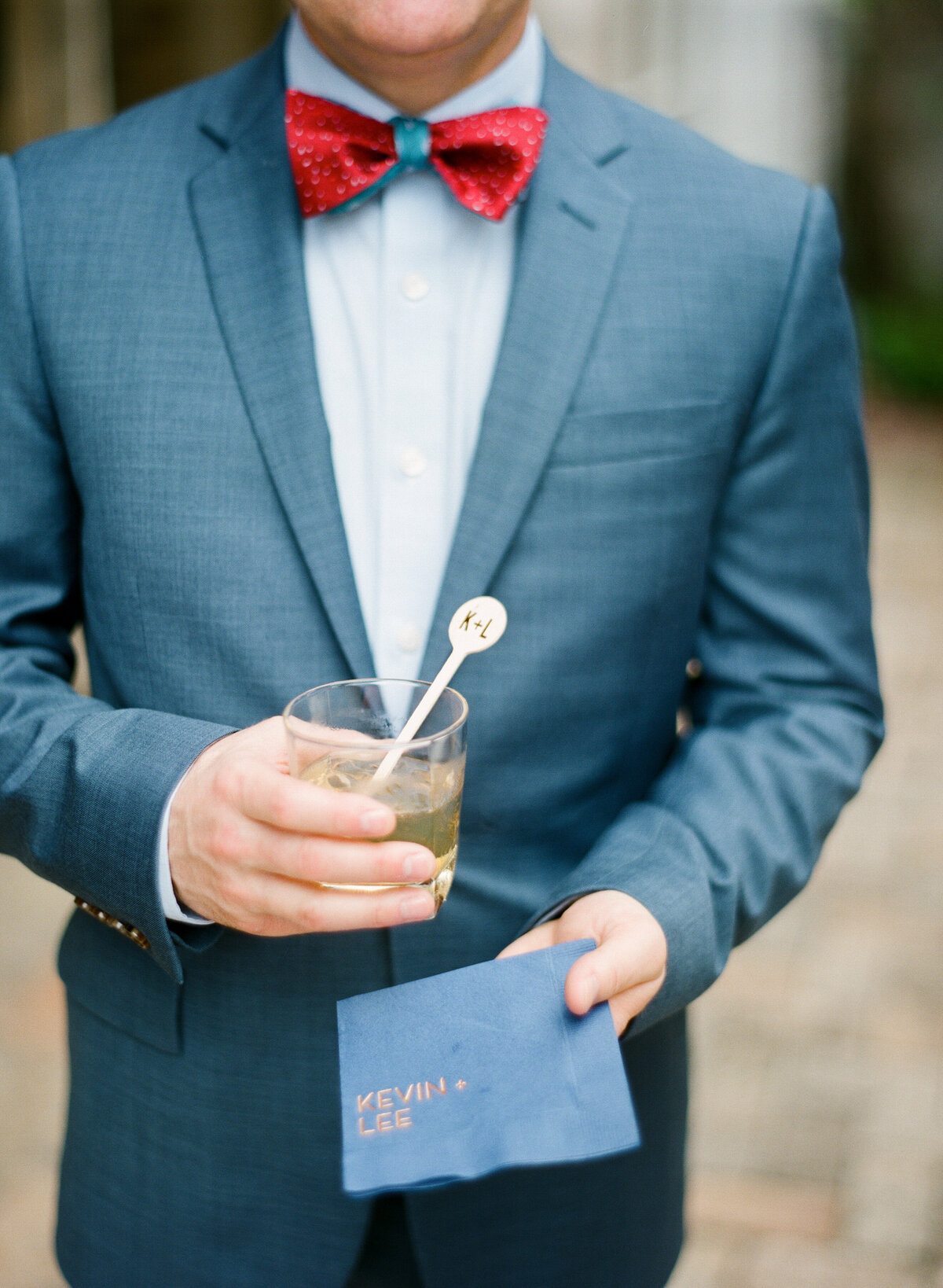 Wedding cocktail napkin