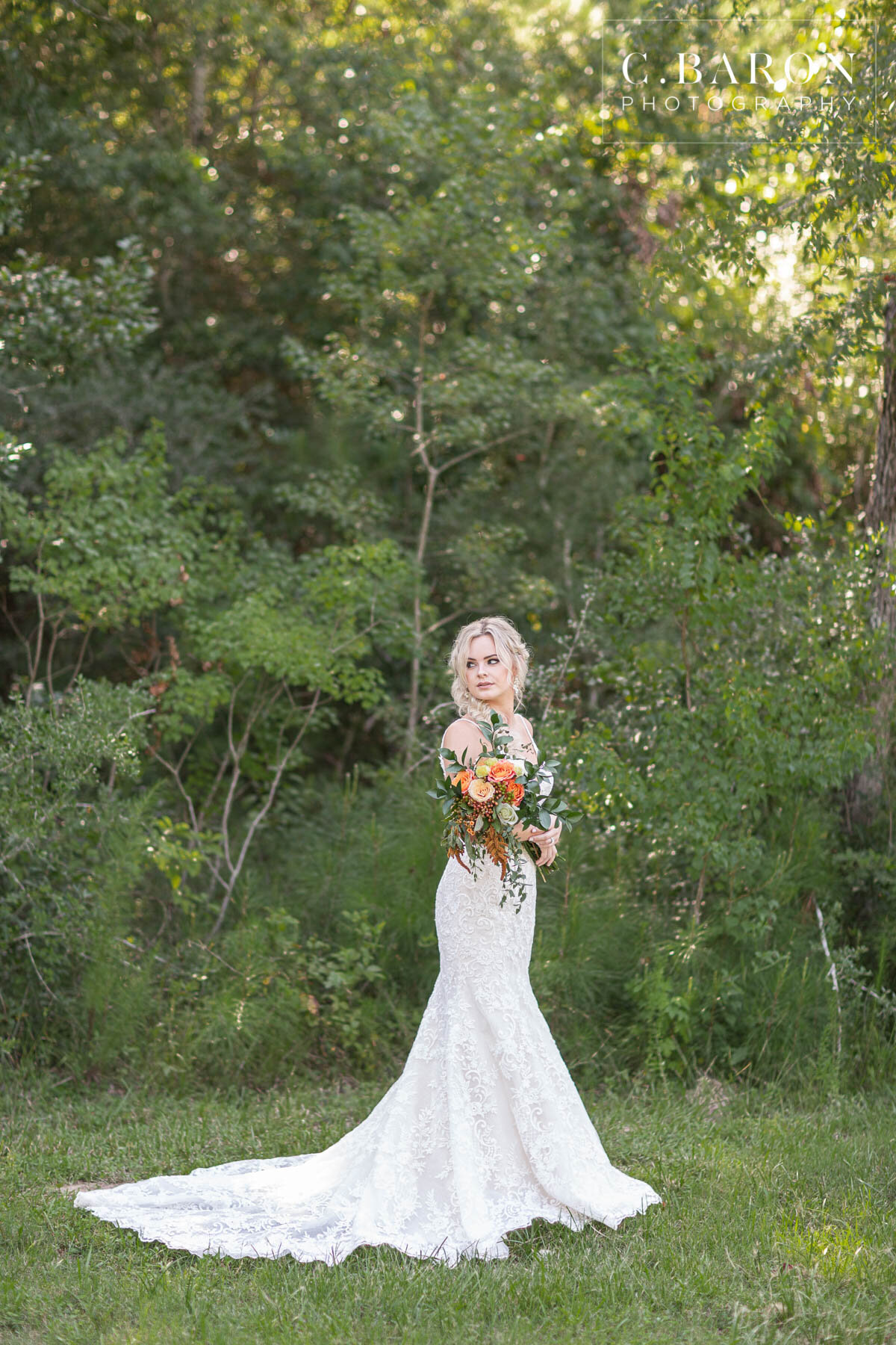 Bridal Portrait Forest in The Woodlands