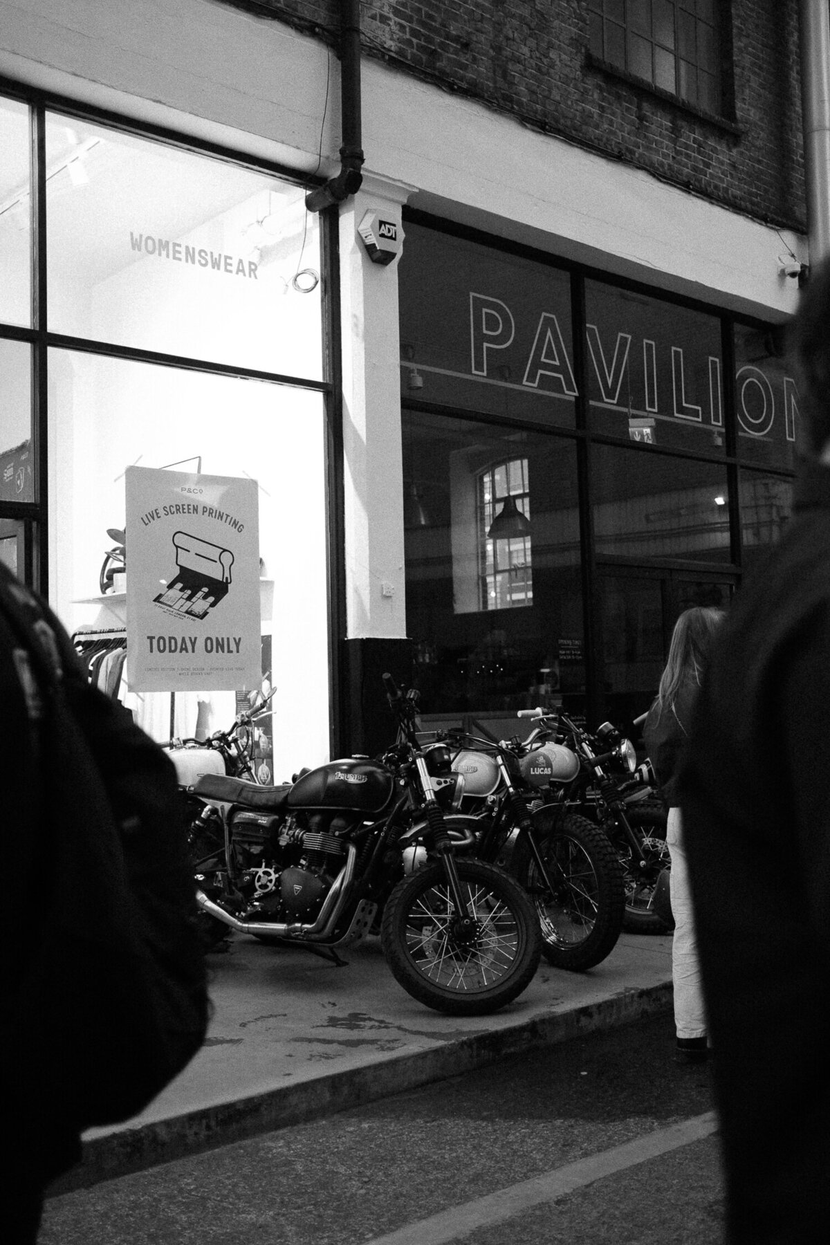 Bikes outside the P&Co pop up store in Shoreditch