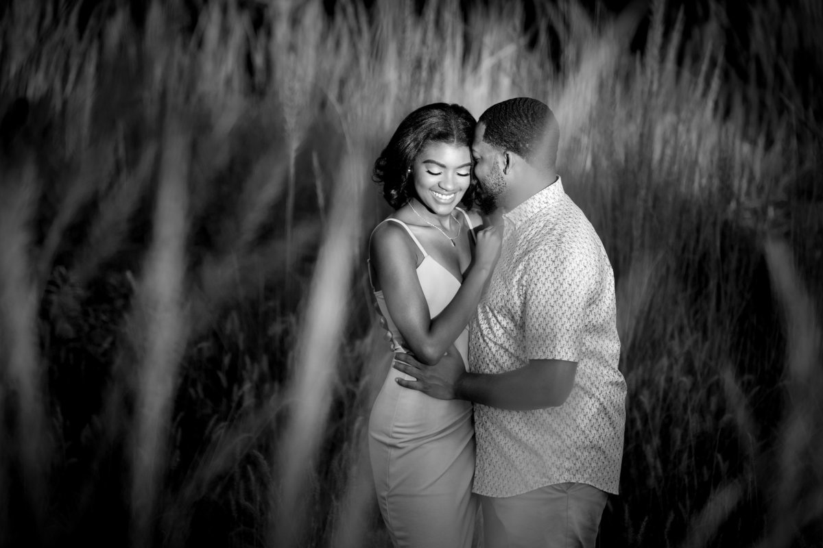 Engagement pictures from the North Carolina Museum of Art in Raleigh