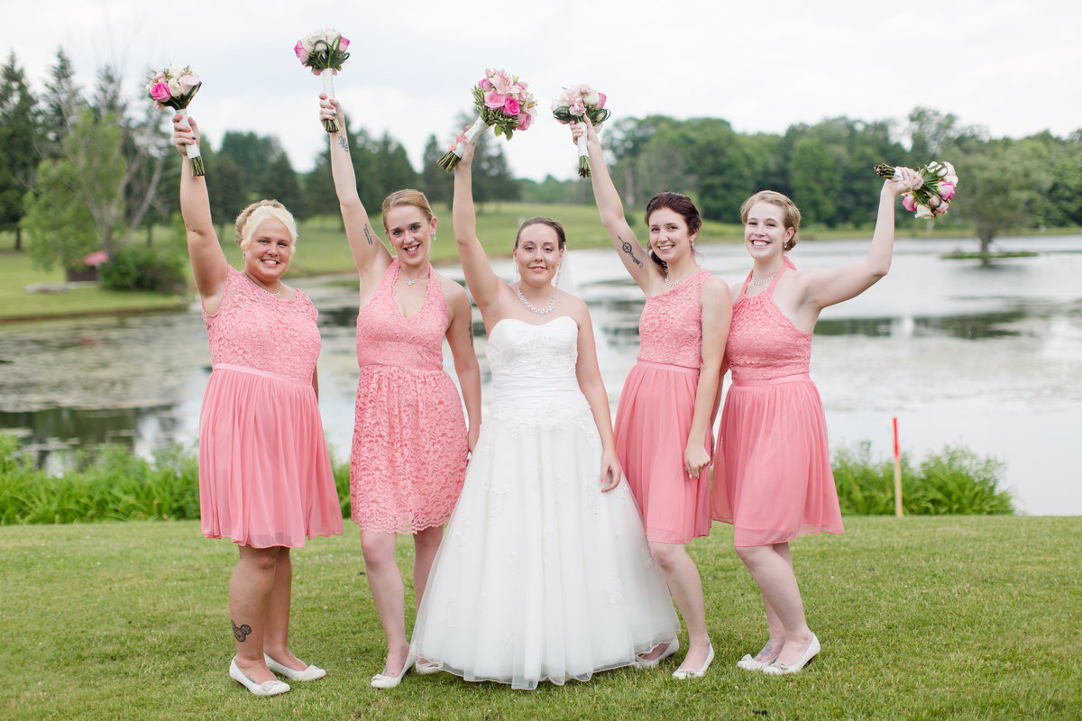 Neil and Jenna have a wedding in Knox Pa outdoors by a beautiful lake.