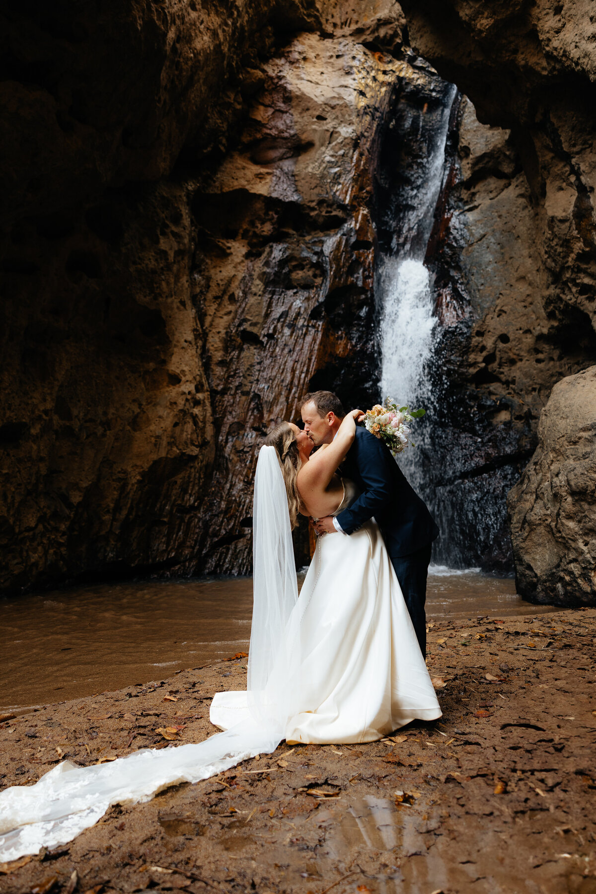 Lynzie and David - Waterfall-185