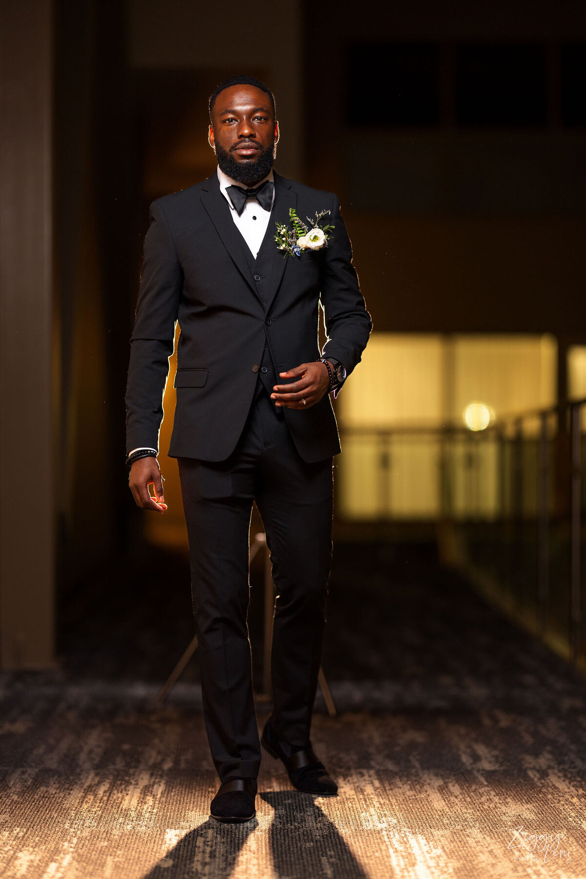 Tomi and Tolu Oruka Events Ziggy on the Lens photographer Wedding event planners Toronto planner African Nigerian Eyitayo Dada Dara Ayoola ottawa convention and event centre pocket flowers Navy blue groom suit ball gown black bride classy  79