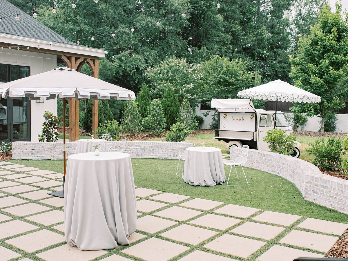 Kast Events Vita Mielie Party Table the Bradford CE Rentals  NC Wedding Outdoor wedding