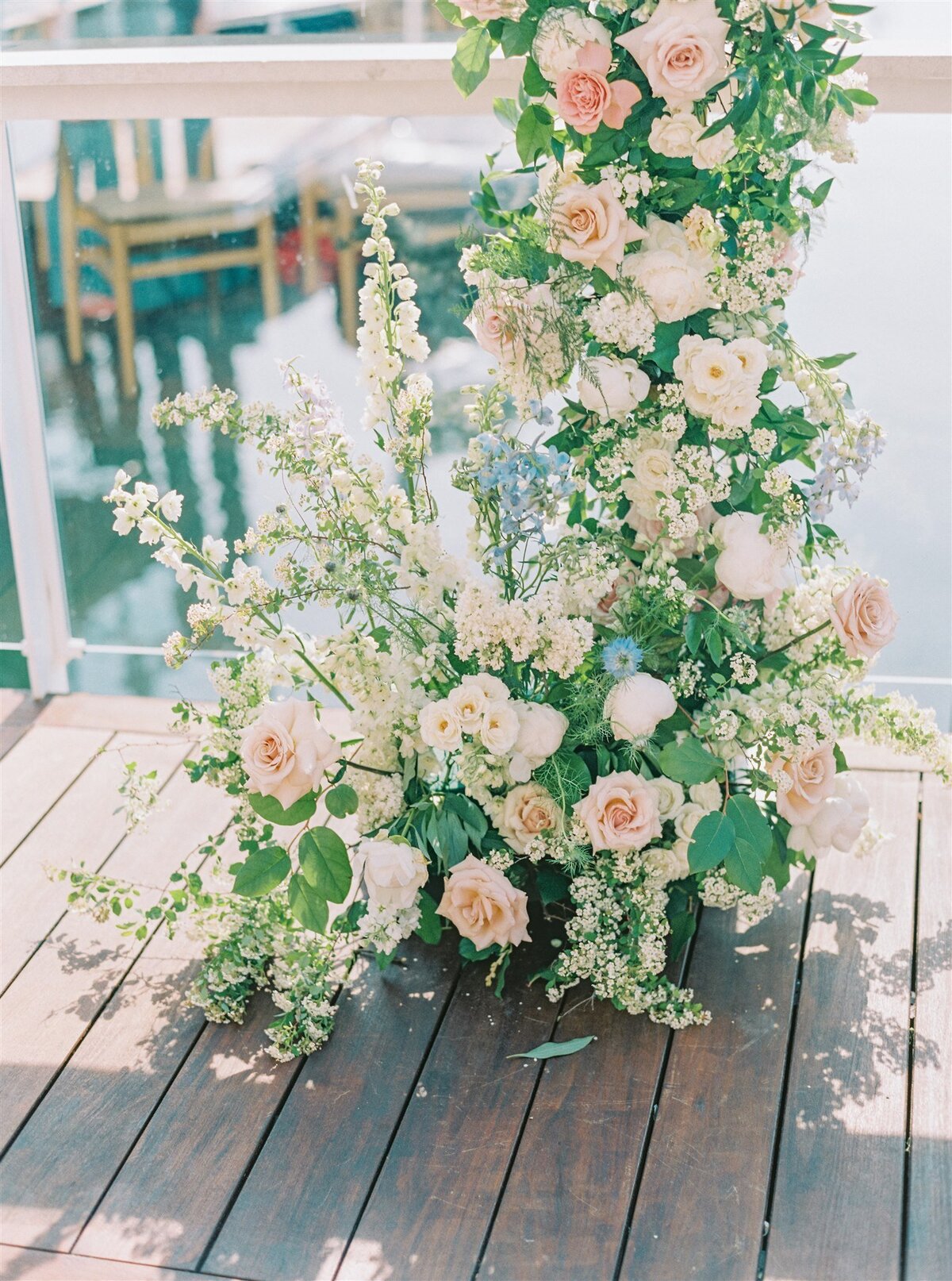Kate-Murtaugh-Events-wedding-planner-Newport-ceremony-spring-floral-arch-boat-dock-harbor
