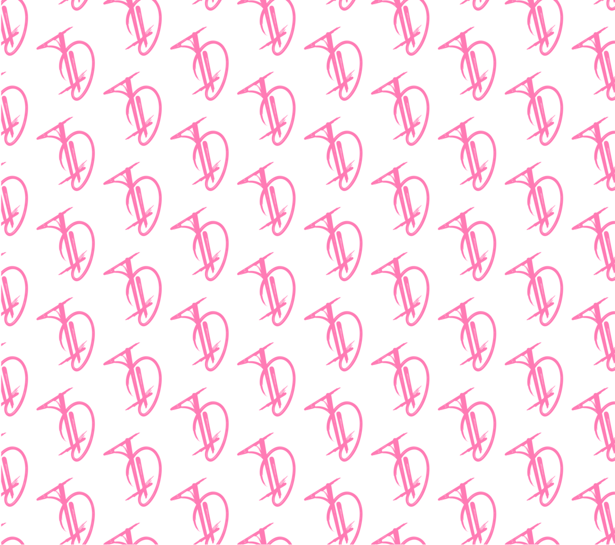 Pink pattern ID background graphic for branding