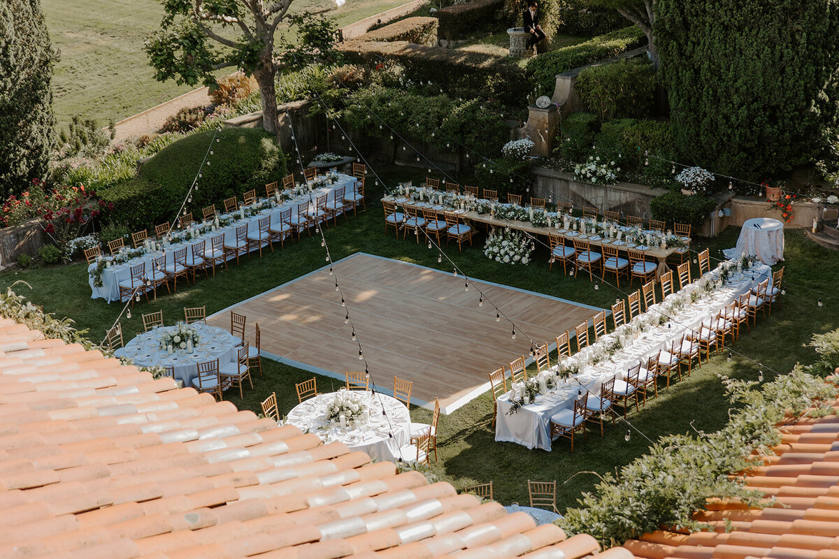 Long Tables at a wedding