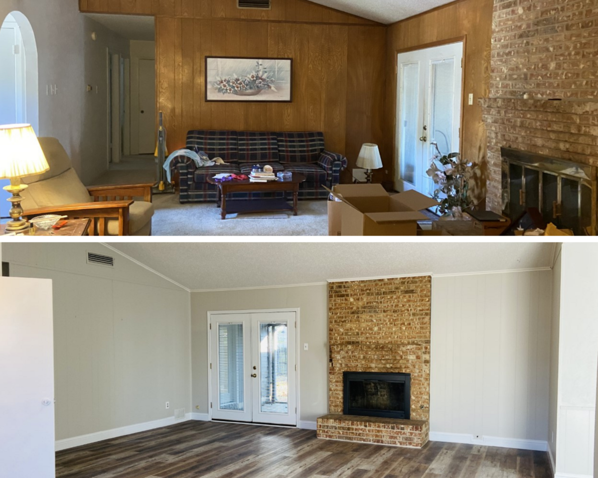 Living Room Renovation- Rent House