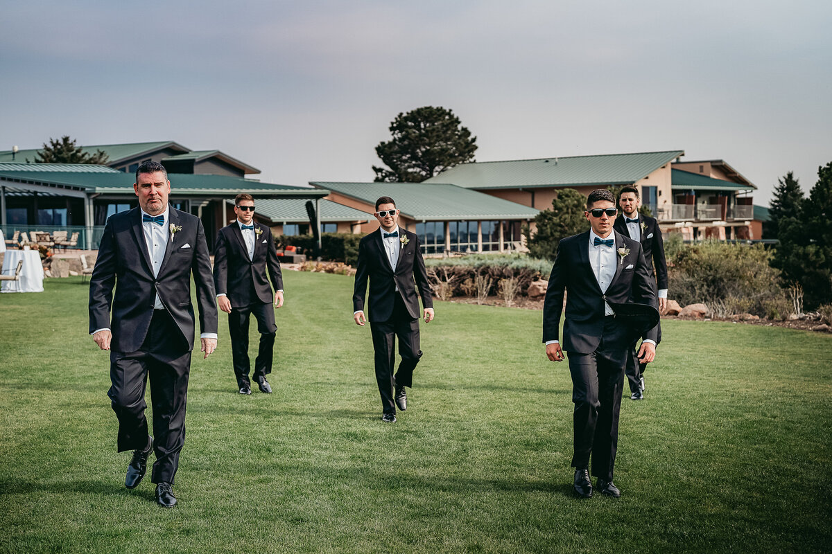Groomsmen at the Garden of the Gods Club and Resort