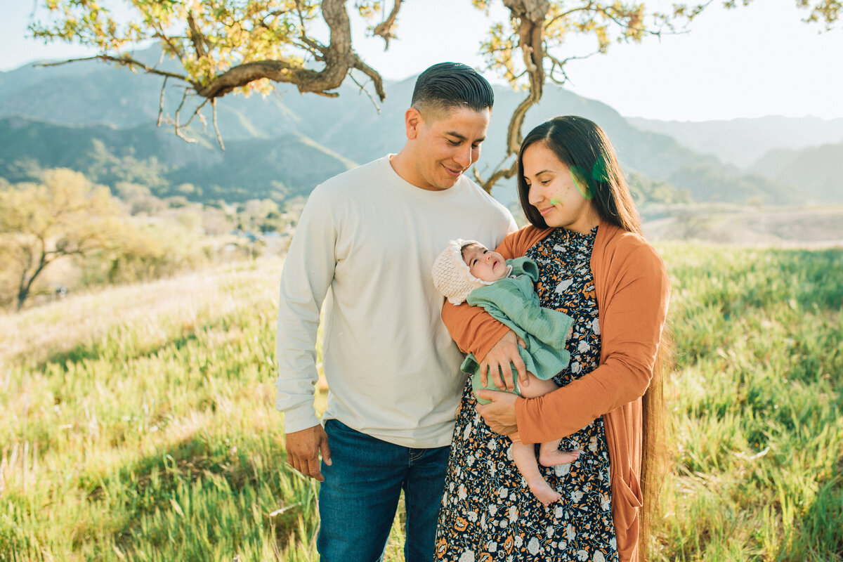 Family Portrait Photo Of Couple With Their Baby Los Angeles