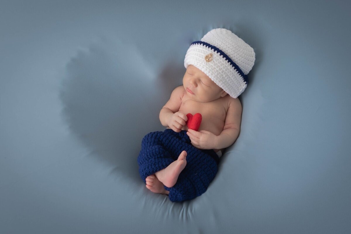 Newborn David Little Sailor Heart