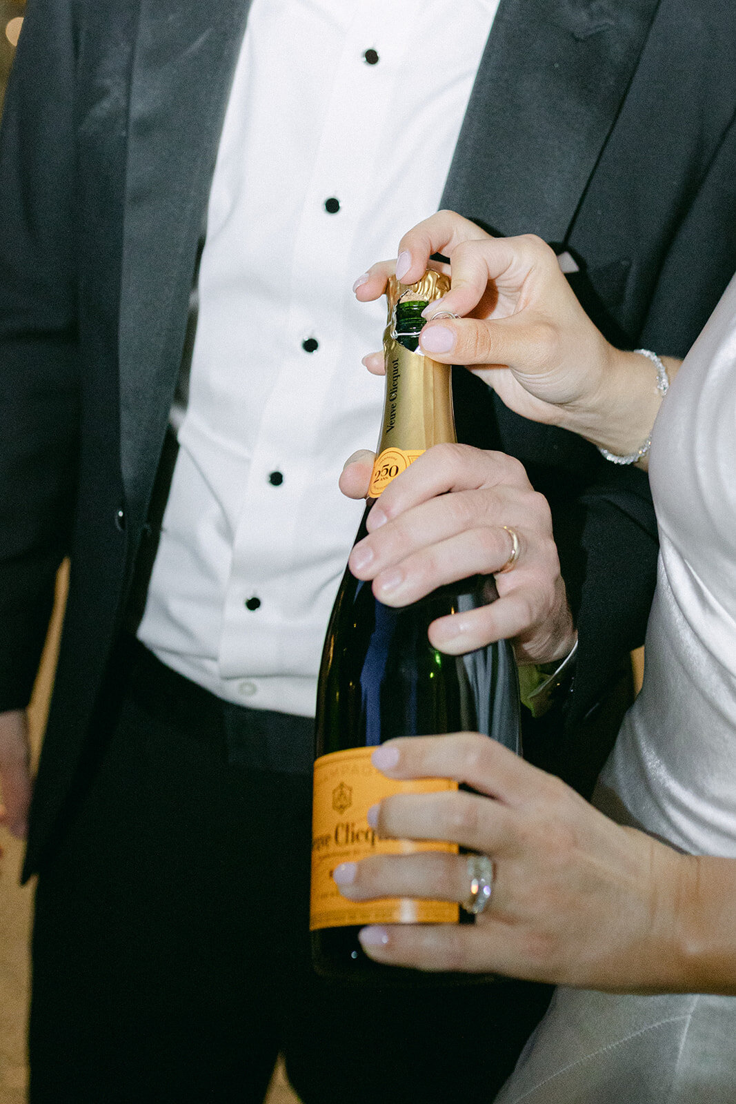 Bride and groom celebrating at the Omni William Penn Hotel wedding in Pittsburgh