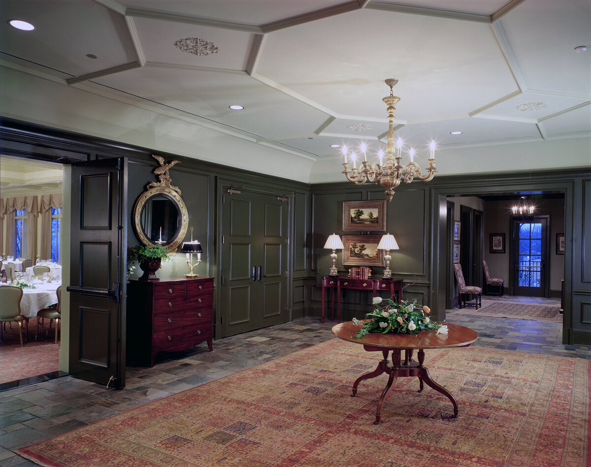 the entry lobby at The Ledges Country Club