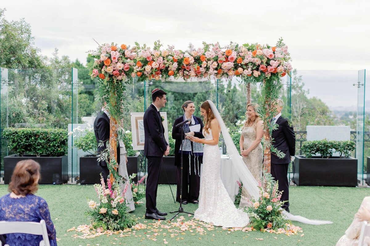 wedding-ceremony-with-chuppah-at-the-london-bevery-hills