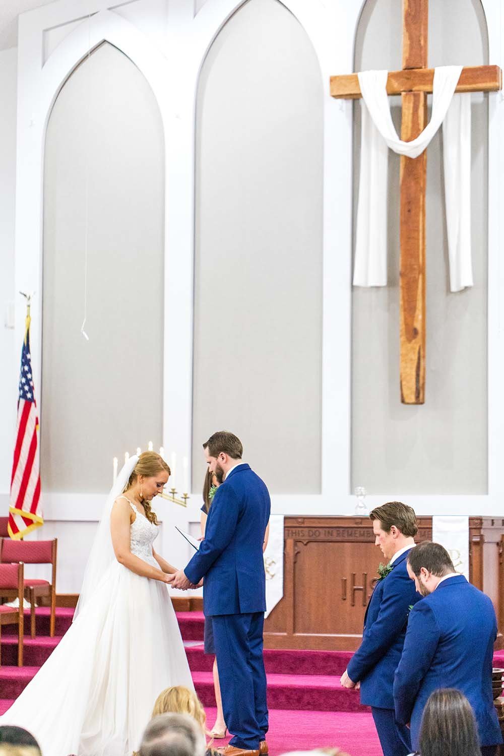 St.-Clairsville-Ohio-Wedding-Church-Ceremony-Couple-With-Cross