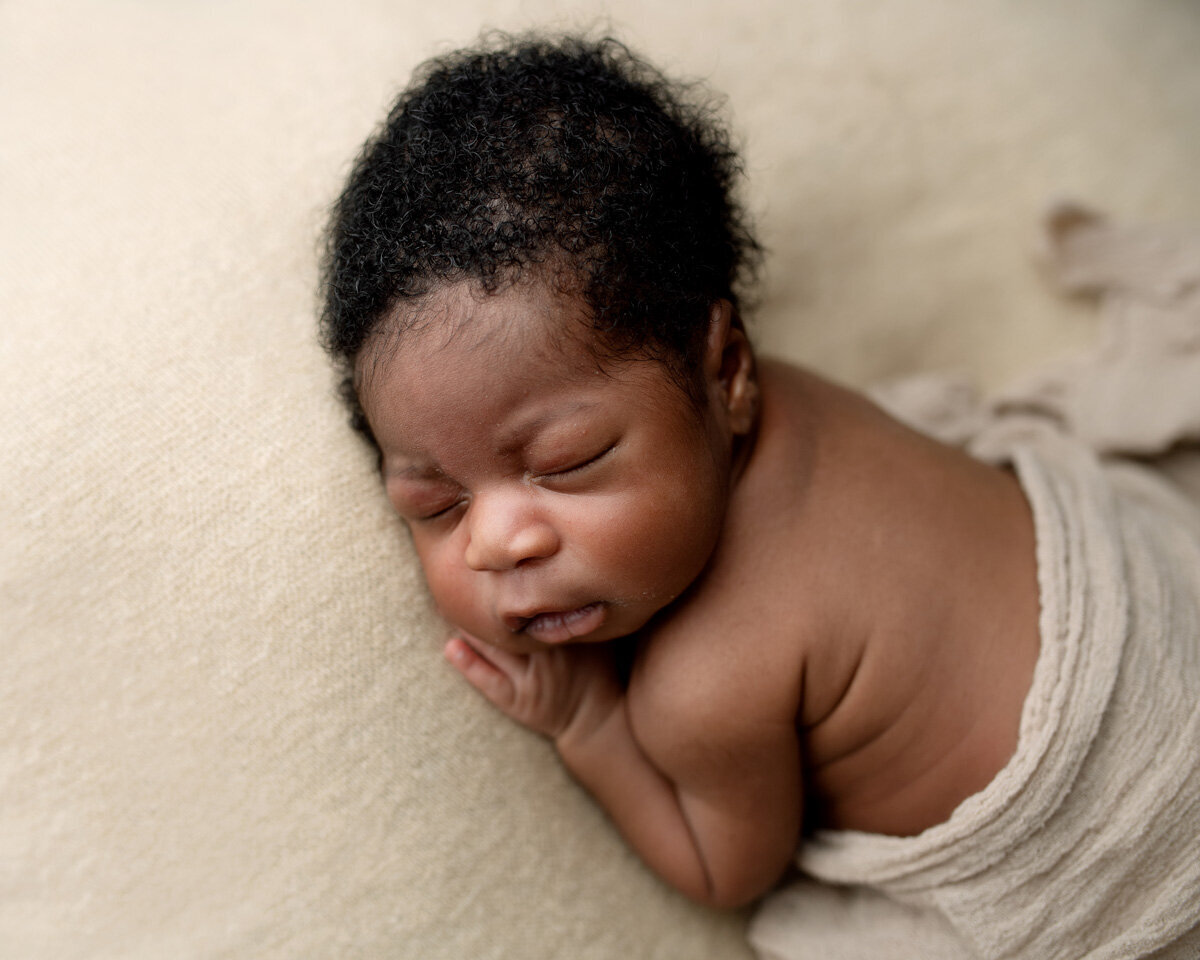 Newborn session of baby girl