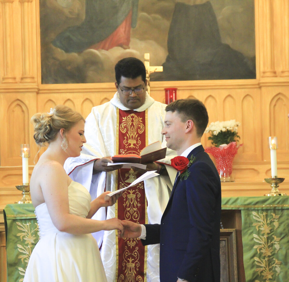 Bride and Groom Wedding vows