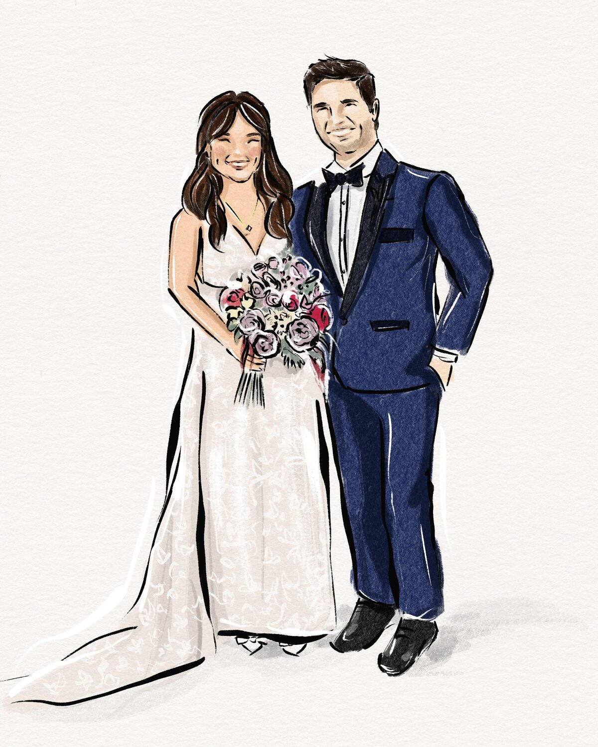 Adrienne and John - Clover Events LLB Illo