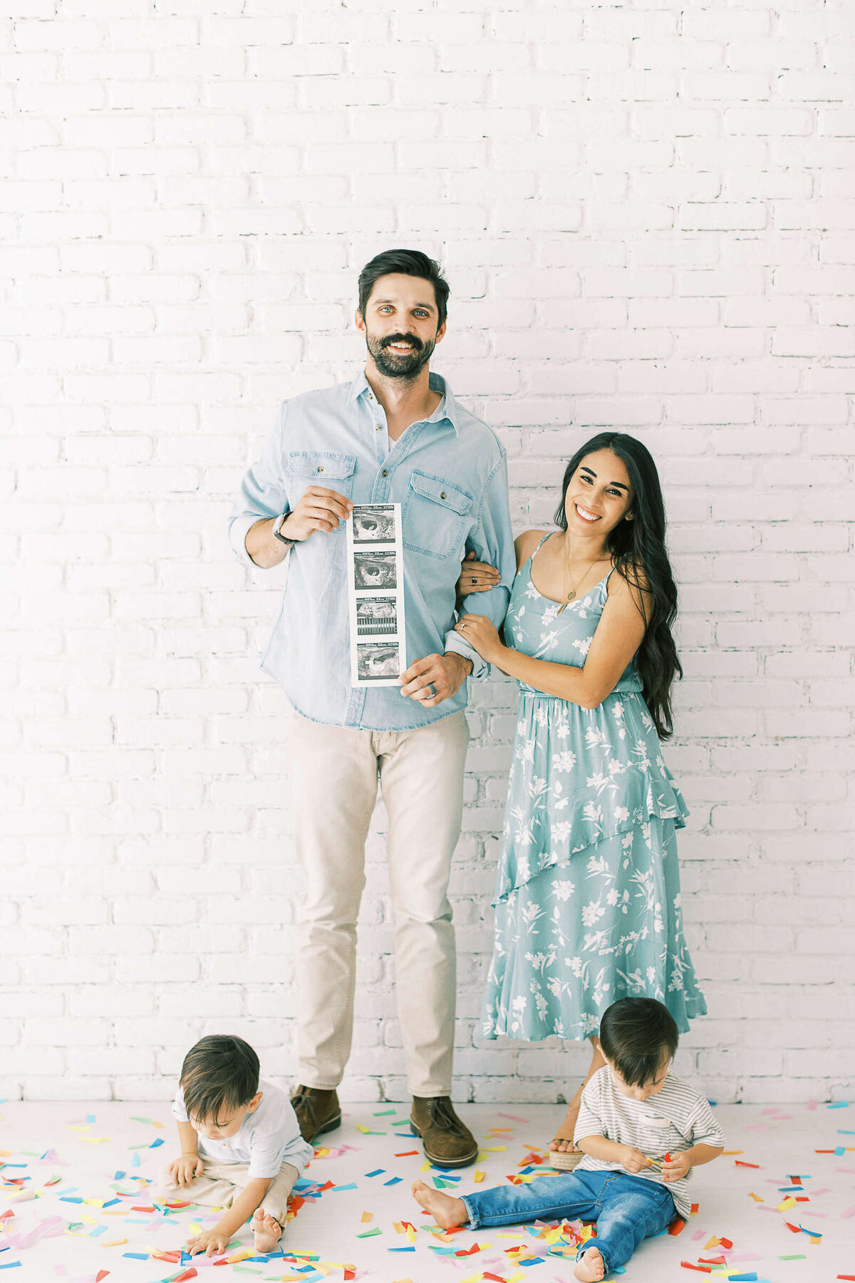 22 Dallas Family Baby Announcement Session Kate Panza Photography