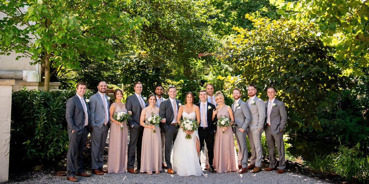bridal party new hope wedding