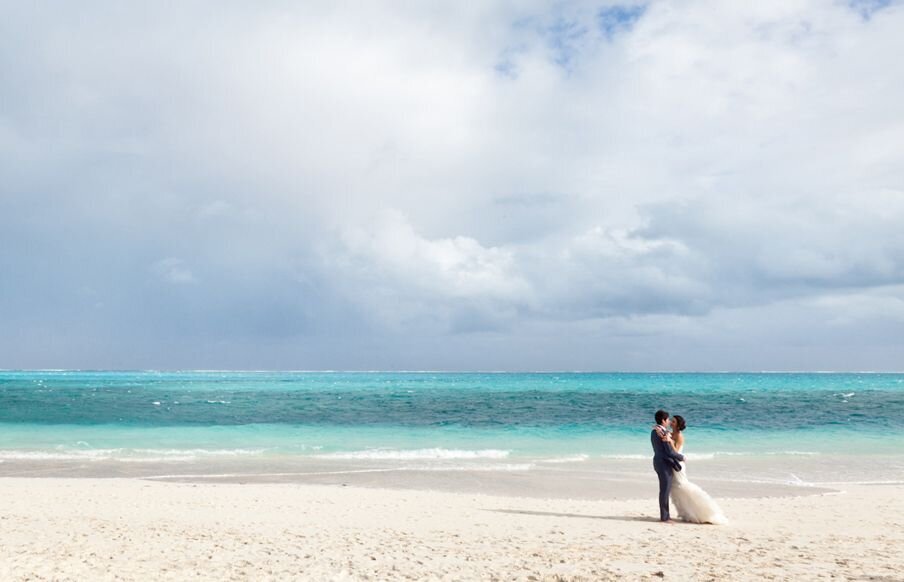 Newlyweds Photos on Turks and Caicos Beach