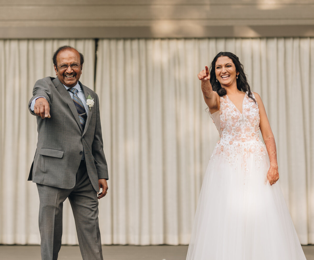 TONY + REKHA Ashville Wedding Day 1- AMERICAN PARTY-  post ceremony dance 2- father daughter dance