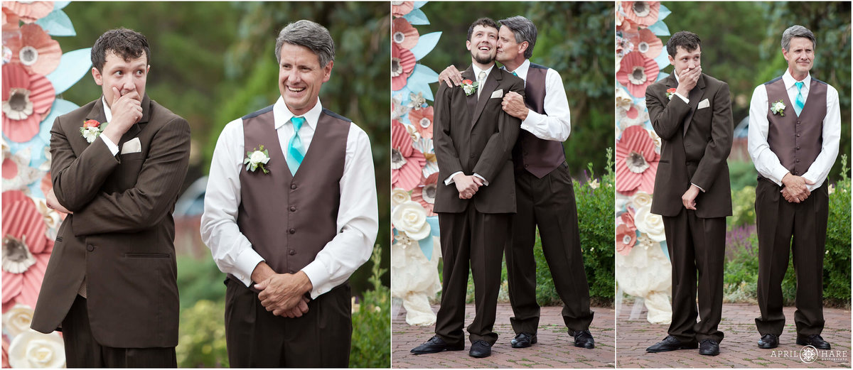 First look at Colorado wedding ceremony at the Manor House in Littleton