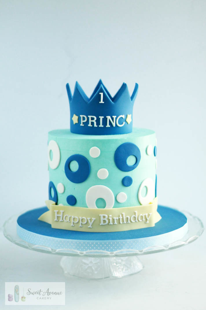 little prince first birthday cake