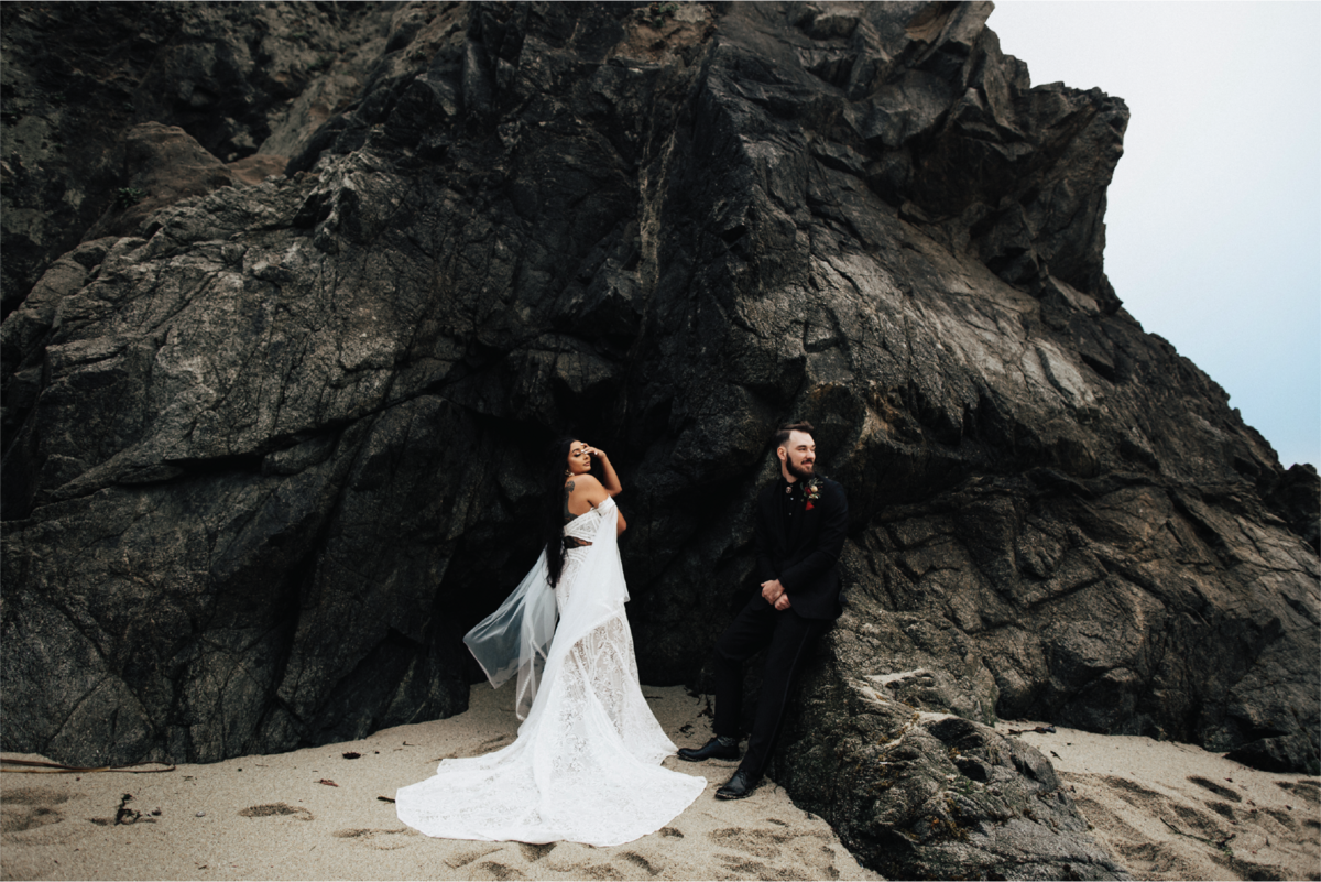 bride-and-groom-on-beach