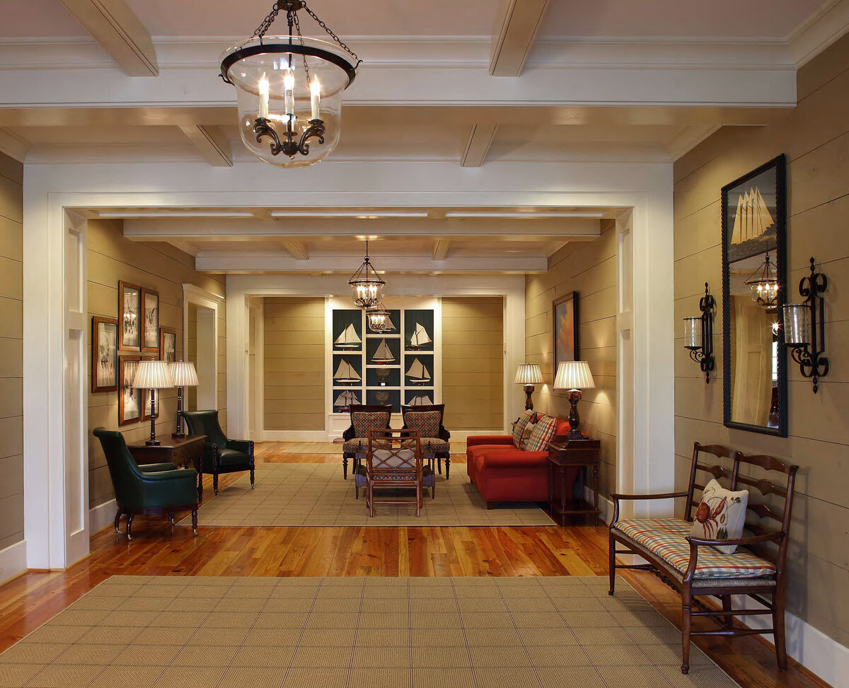interior view of the entry hall at The Reserve Club at St. James Plantation