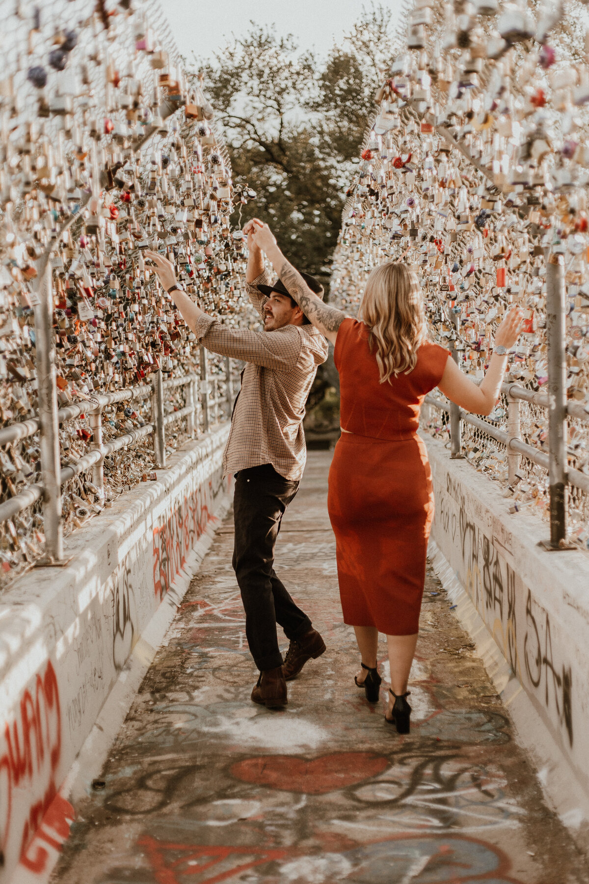 Romantic Engagement Shoot - Buffalo Bayou Park, Houston Texas-77