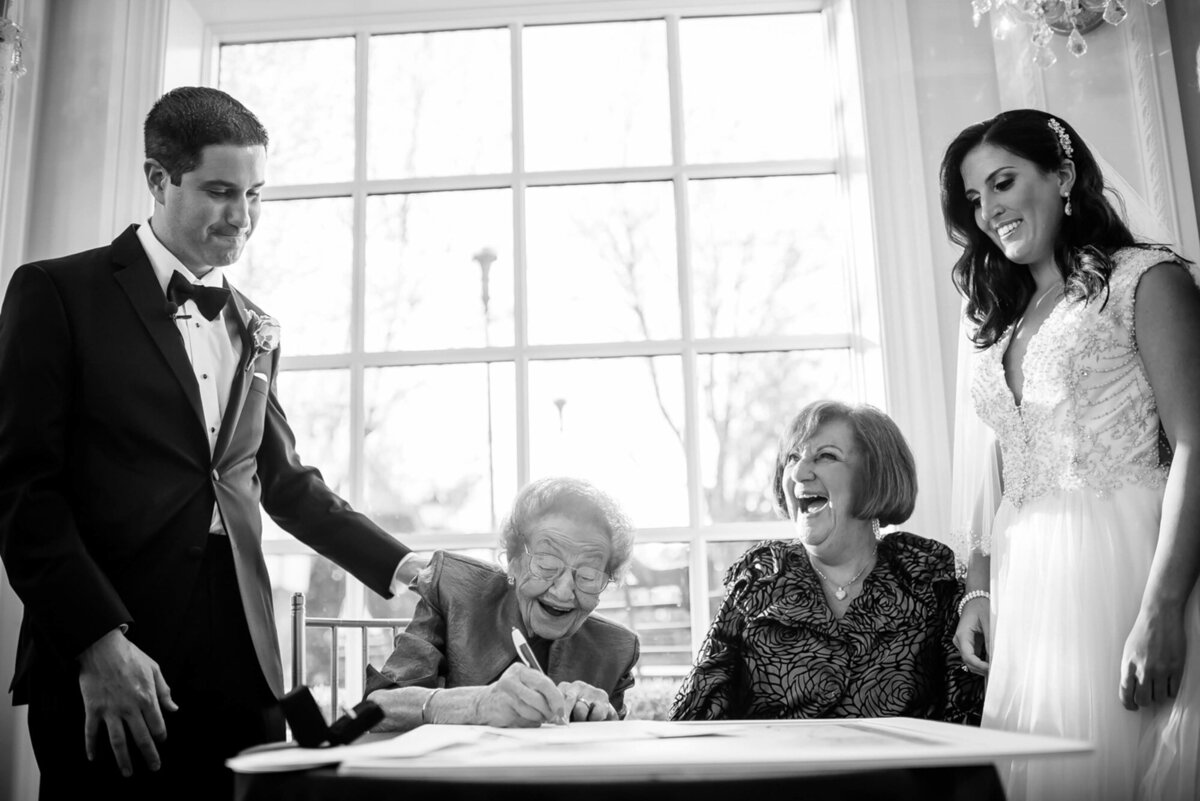 Ketubah Signing North Jersey Wedding Pictures