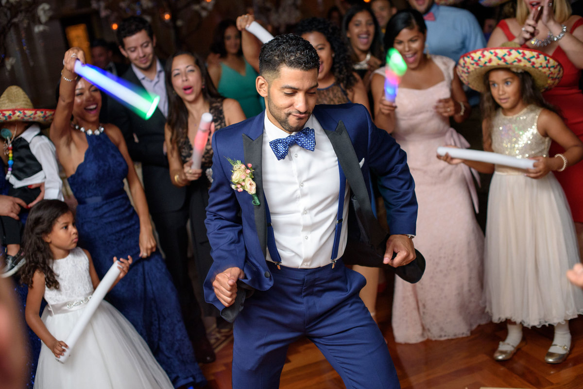 groom dancing at The Sands