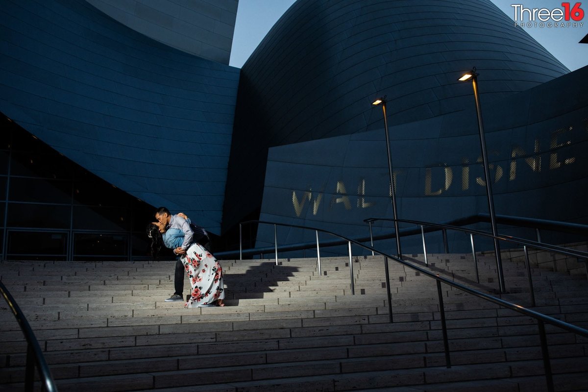 Walt Disney Concert Hall Engagement Photos Los Angeles County Weddings Professional Photography  Unique