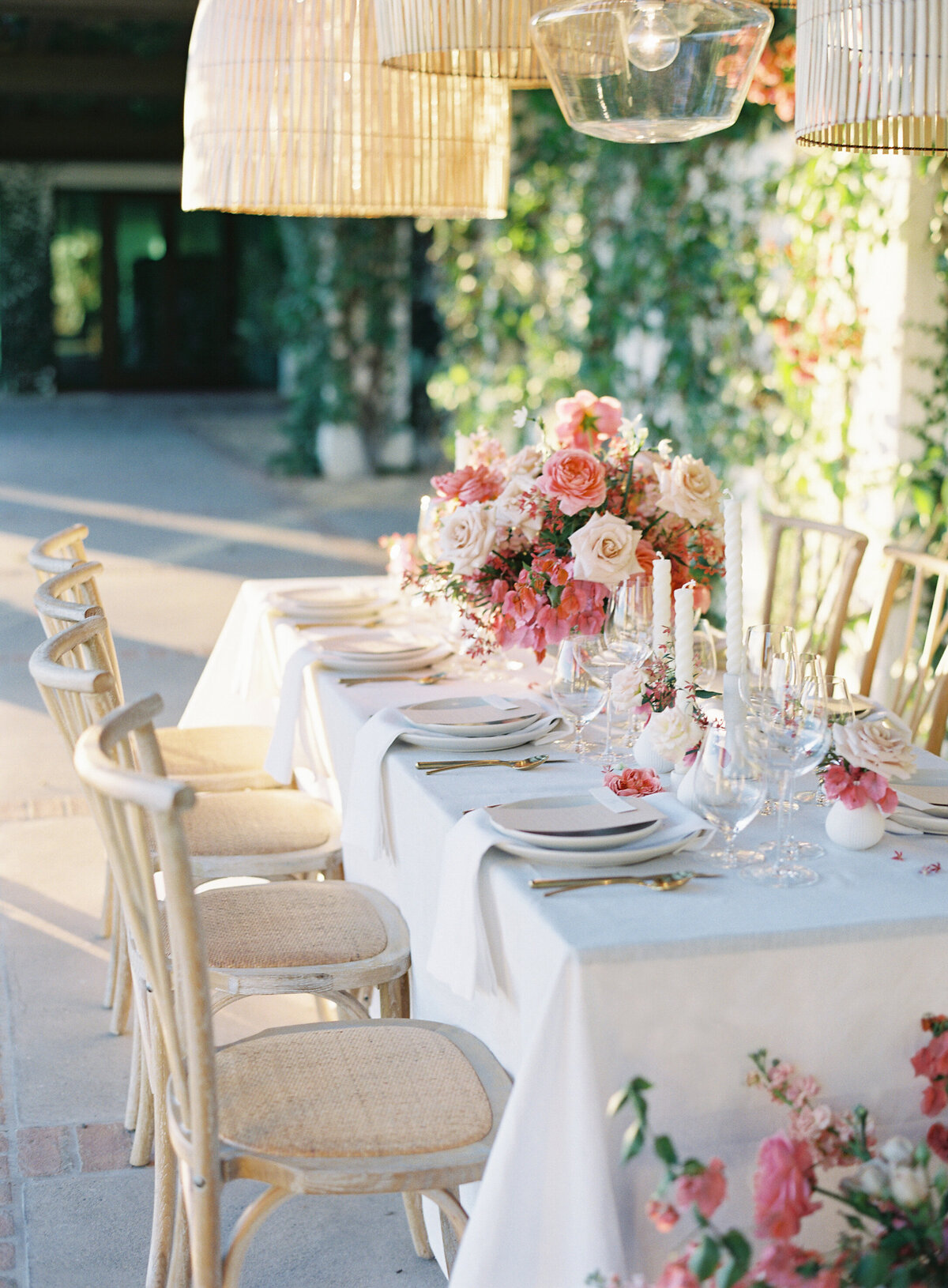 Table inspiration for a Montecito Club Wedding in Santa Barbara. Wedding Photography by Pinnel Photography