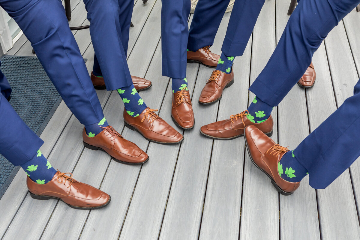 groomsmen matching socks york maine wedding