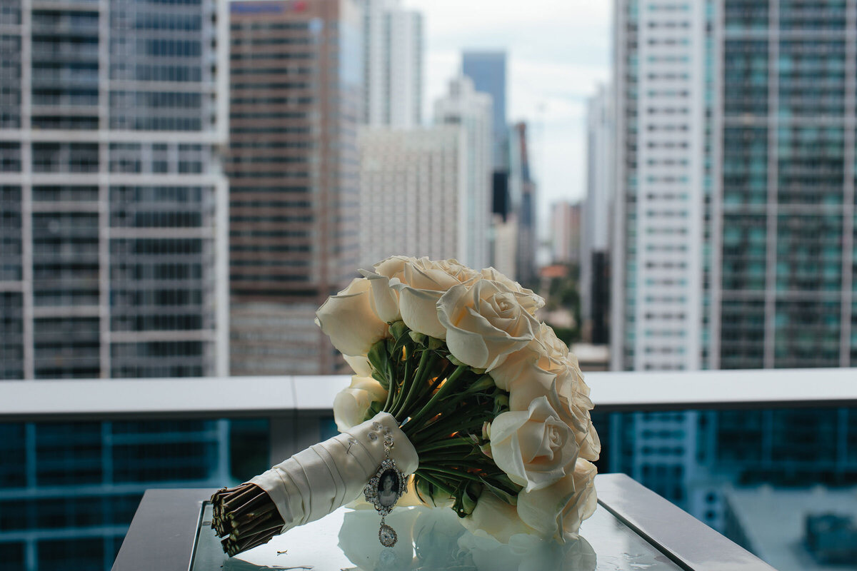 Bouquet-Miami-Skyline-Brickell-Wedding-Tiny-House-Photo