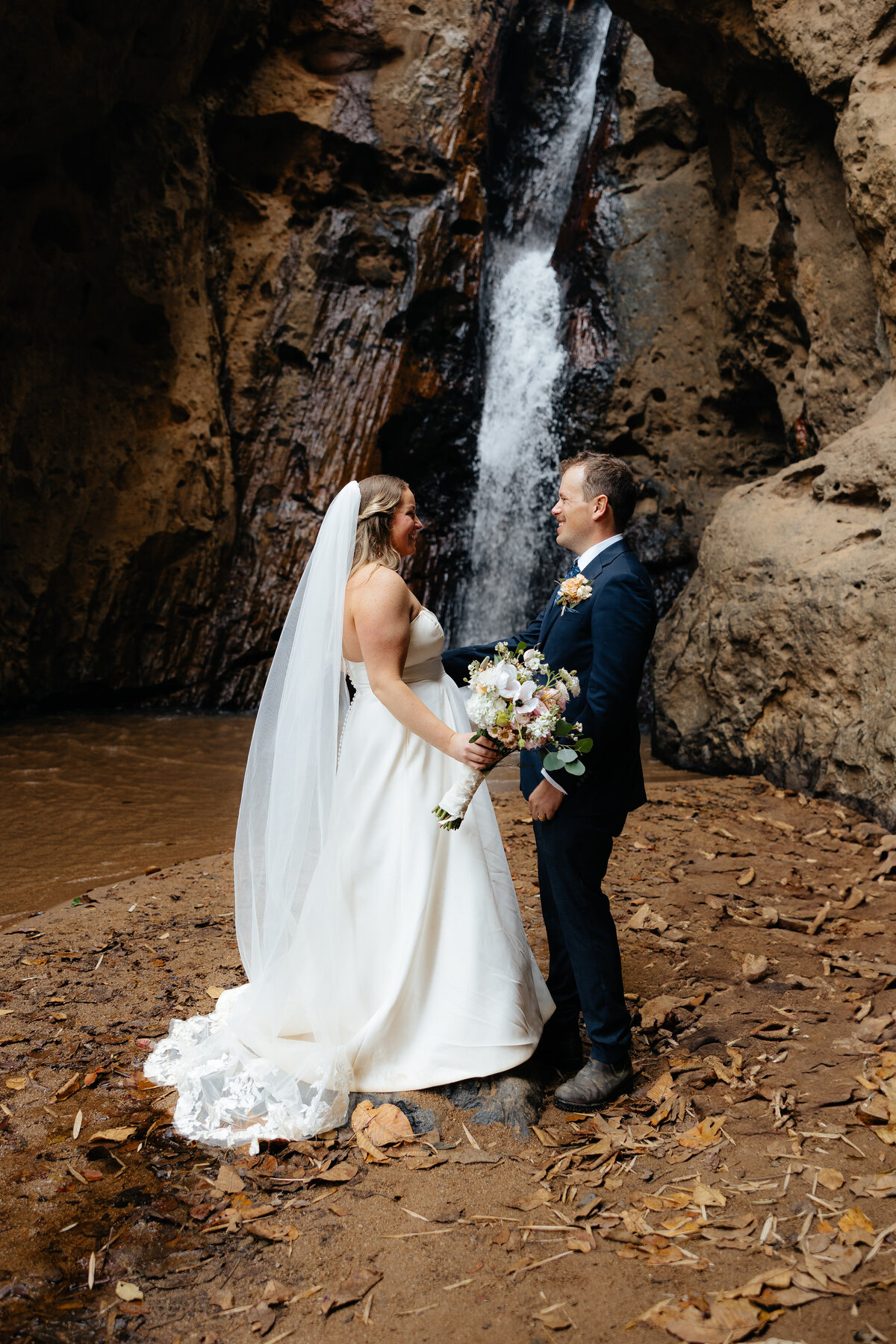 Lynzie and David - Waterfall-129