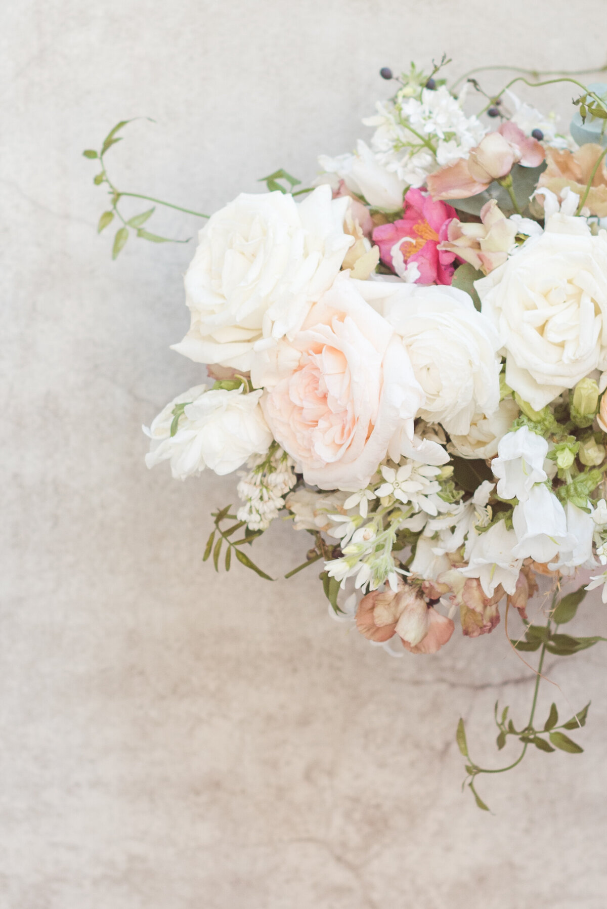 A timeless arrangement of fresh florals to create a dreamy accessory to any luxury wedding
