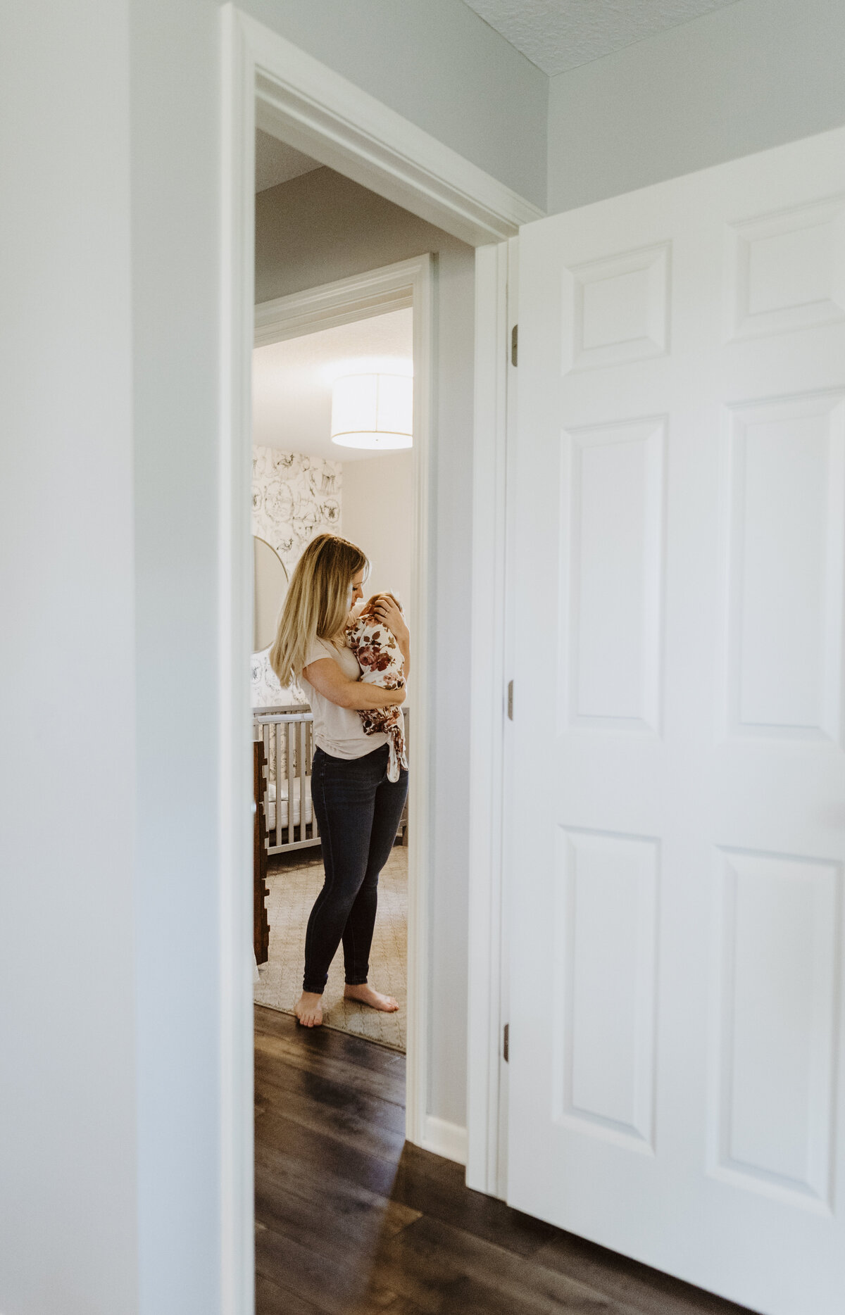 Witness love in bloom with St. Paul newborn photography at home. Shannon Kathleen Photography captures the essence of blossoming love in your family space