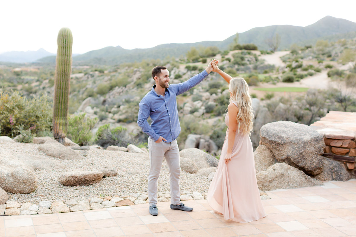 Desert Mountain Country club engagement session