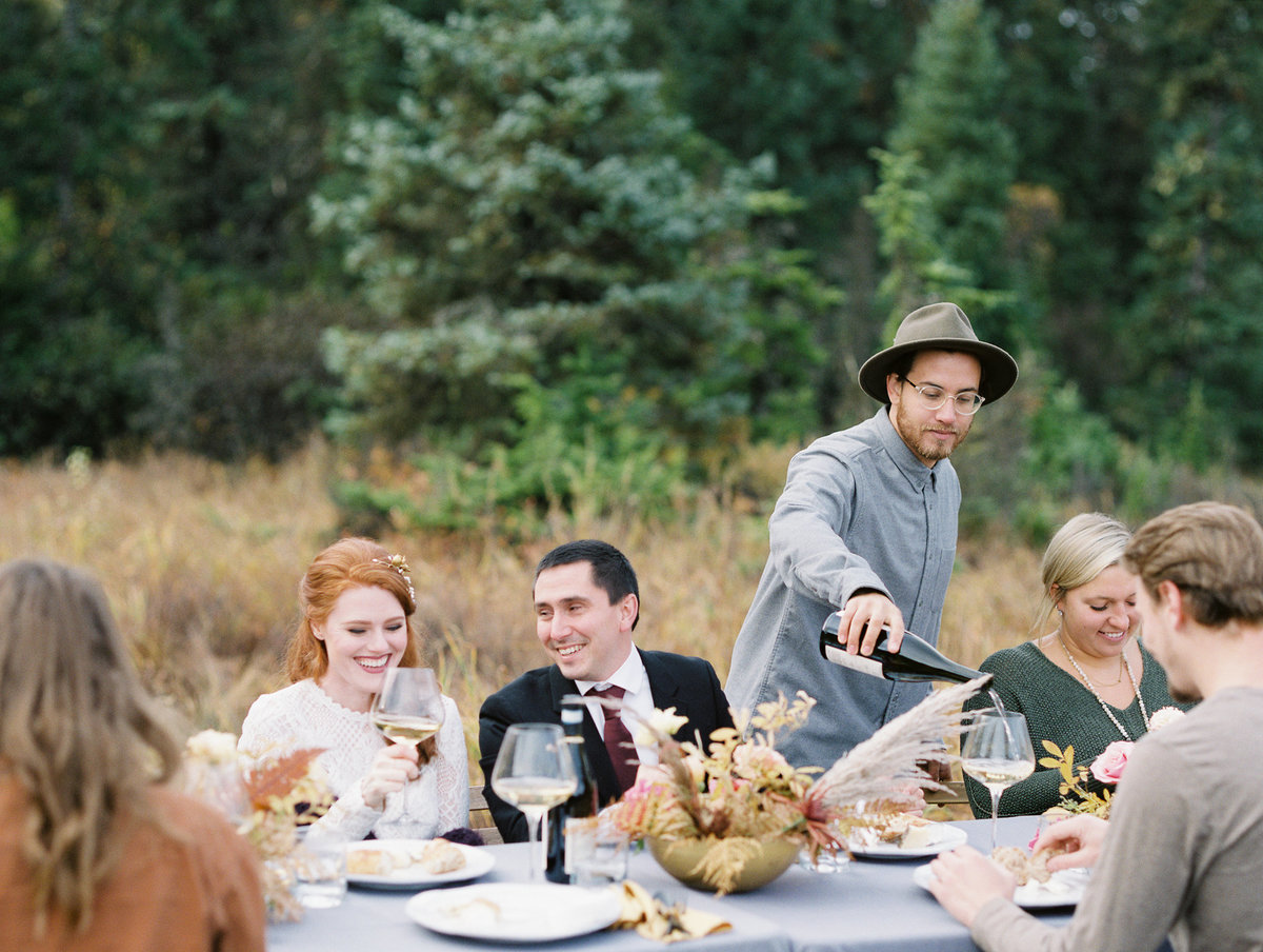 Alaska intimate wedding reception