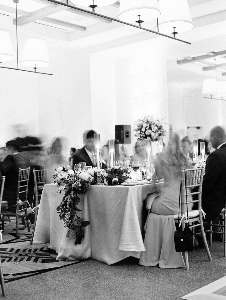 black and white reception photo terranea resort