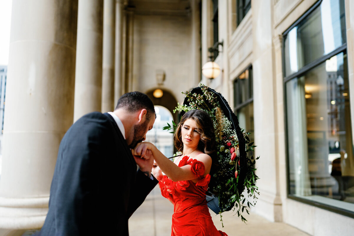 Aspen-Avenue-Chicago-Wedding-Photographer-Union-Station-Chicago-Theater-Engagement-Session-Timeless-Romantic-Red-Dress-Editorial-Stemming-From-Love-Bry-Jean-Artistry-The-Bridal-Collective-True-to-color-Luxury-FAV-49