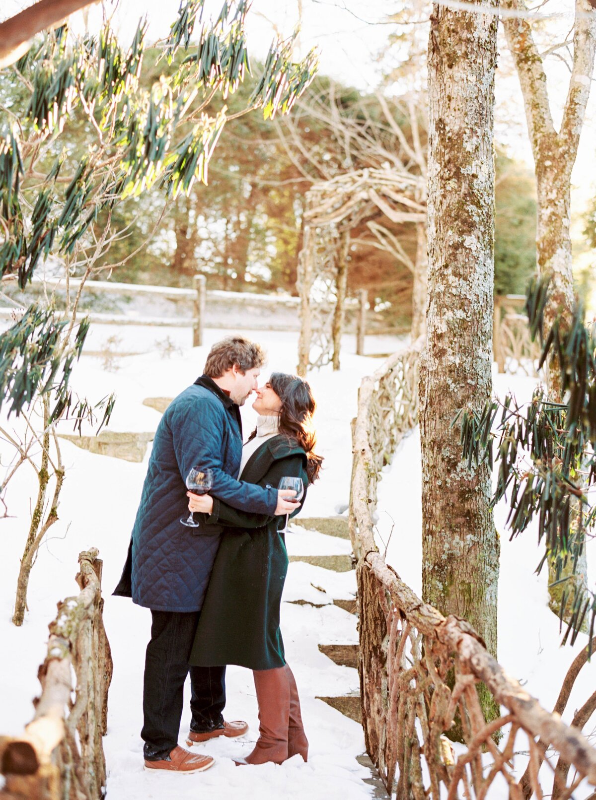 Jamie & Will Blowing Rock NC Winter Engagement Session_0748