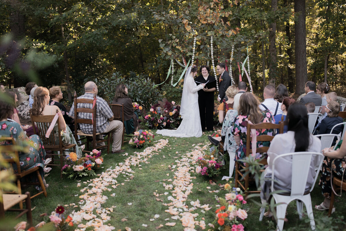 Intimate Garden Wedding at The Parlour at Manns Chapel in Chapel Hill
