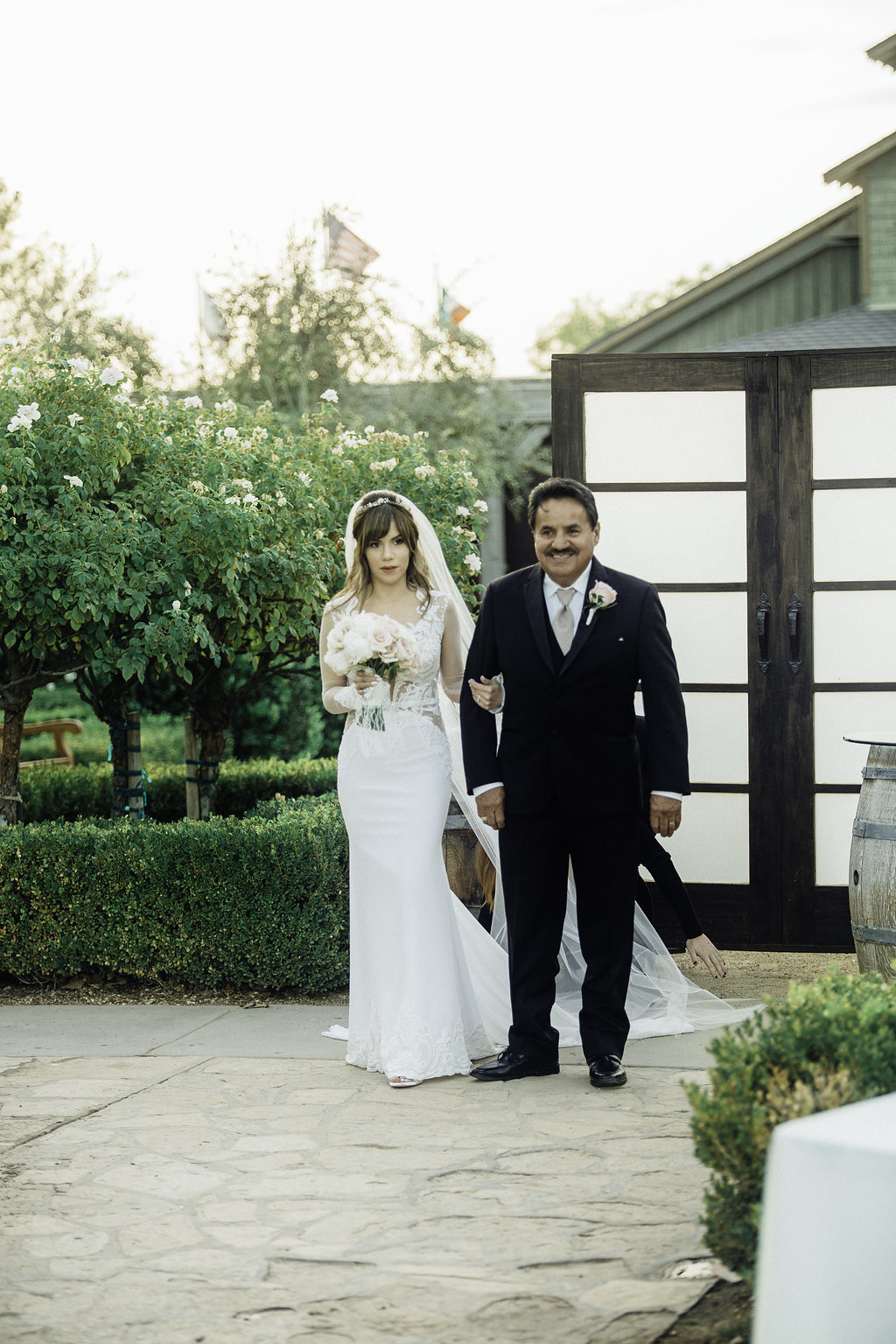 Wedding Photograph Of Father And Bride Los Angeles